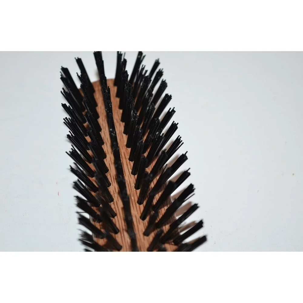 Vtg Goody Hair Brush Faux Wood Hair Nylon Bristle Brush Hong Kong